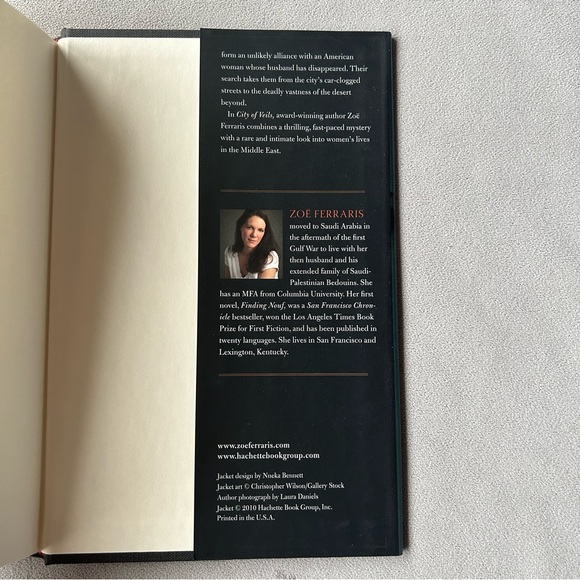 City of Veils ~ Zoe Ferraris ~ Hardcover - Picture 4 of 7